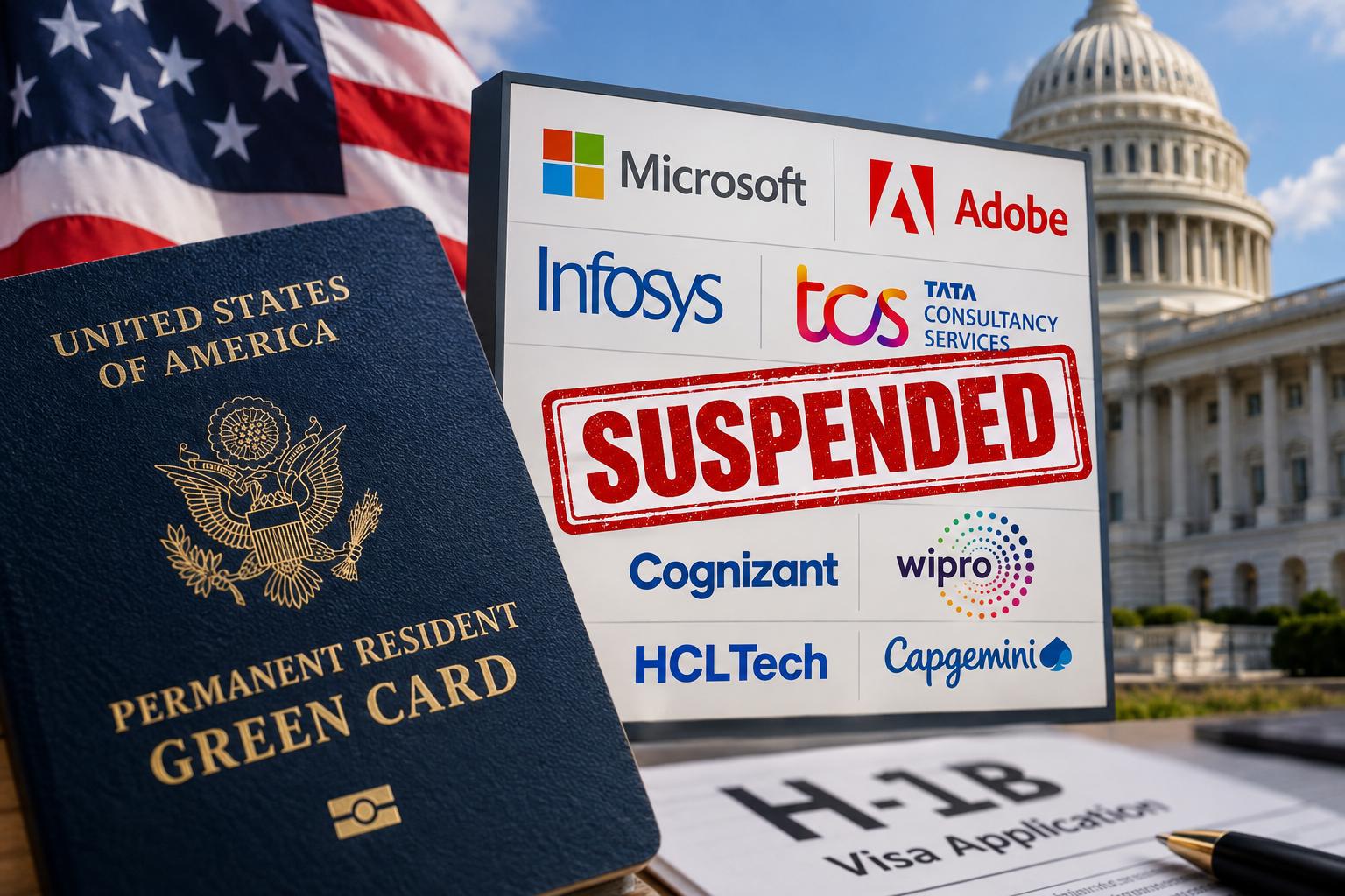 US suspends Microsoft, Infosys, TCS from PERM green card program