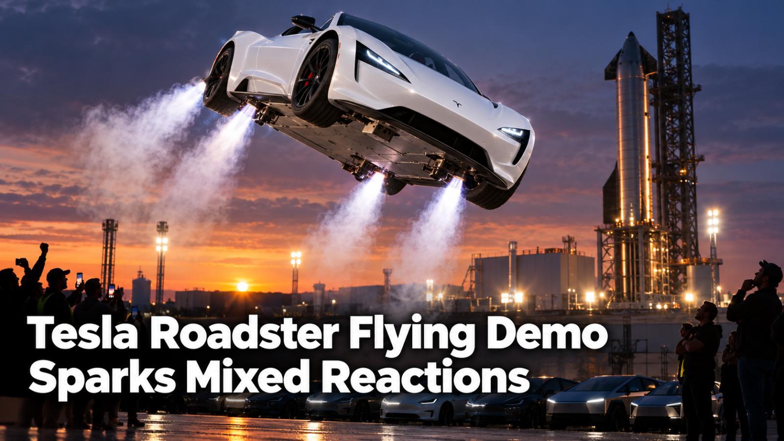 Tesla Roadster Flying Demo Draws Pichai, LeCun Reactions
