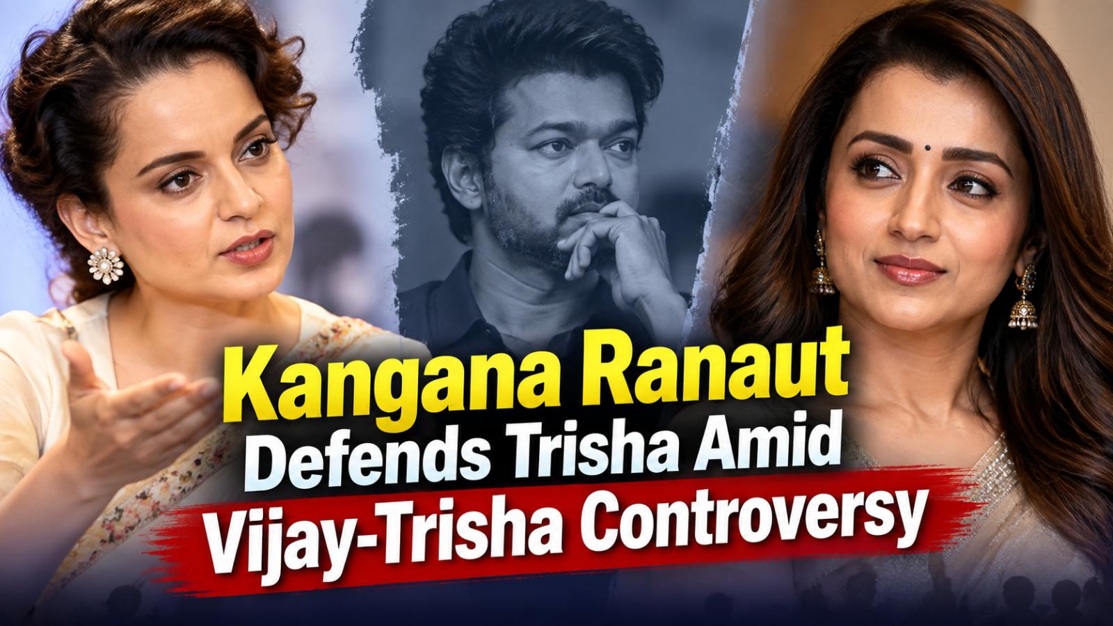 Kangana Ranaut Defends Trisha Amid Vijay-Trisha Controversy