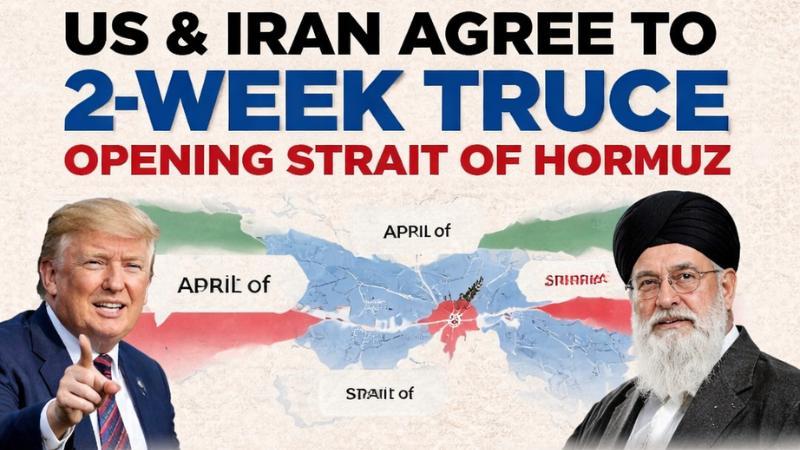 US and Iran Agree to Two-Week Ceasefire, Tehran to Reopen Strait of Hormuz