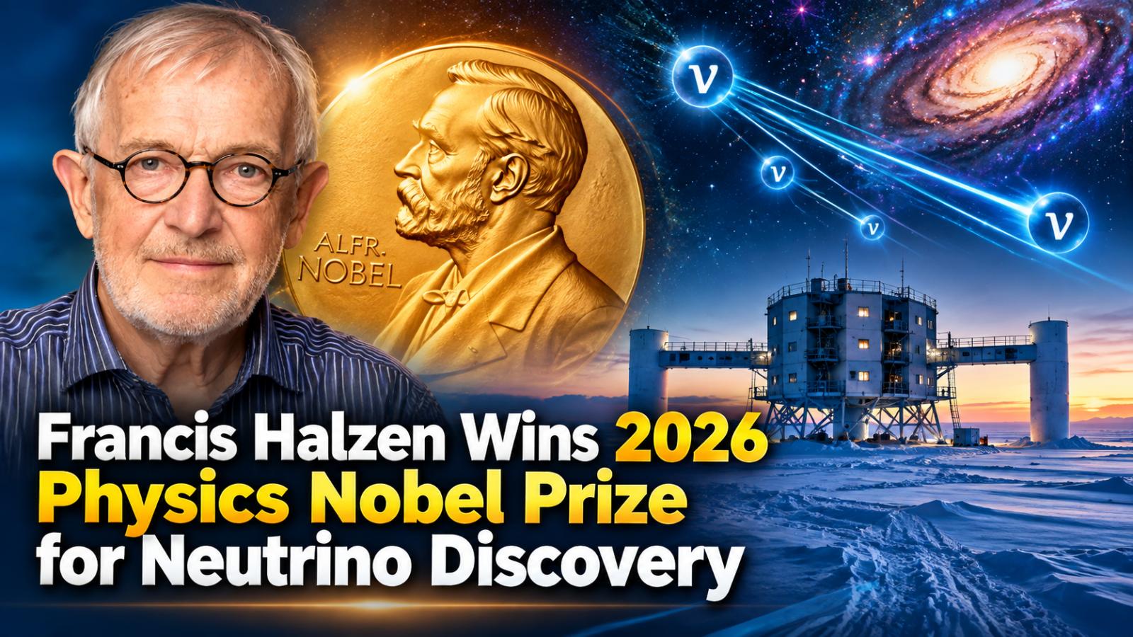 Francis Halzen Wins 2026 Physics Nobel Prize for Neutrino Discovery