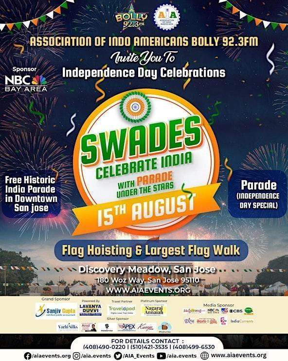 AIA Swades Night Market 2026 – Celebrate India’s Independence in San Jose