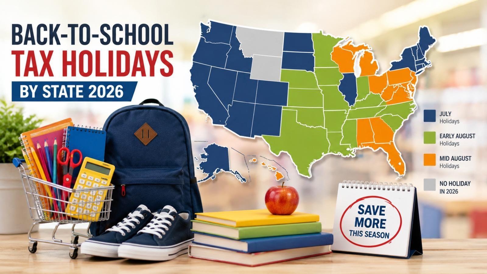 2026 back-to-school tax holidays by state: Dates and rules