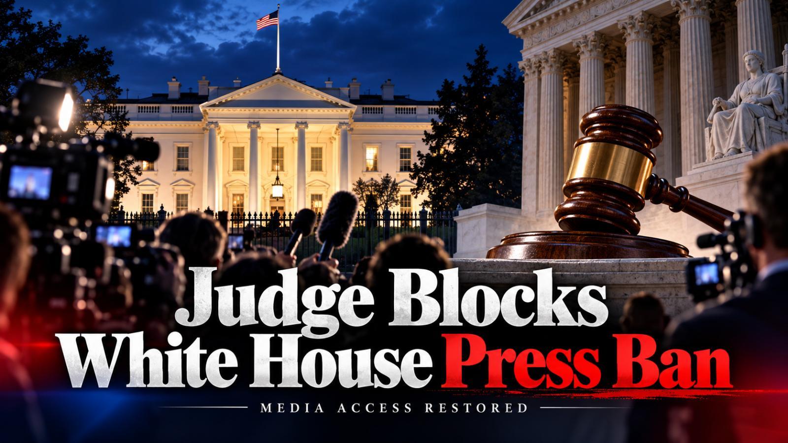 Judge blocks Trump White House press ban as lawsuit continues