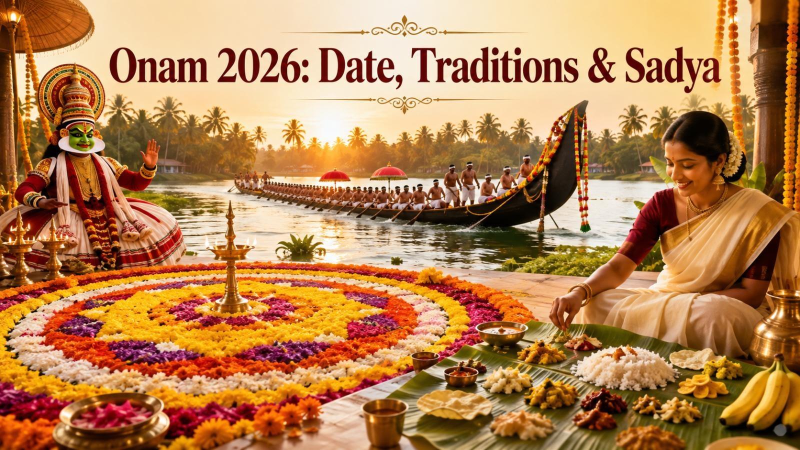 Onam 2026 Date Guide: Date, Customs, Sadya and Significance