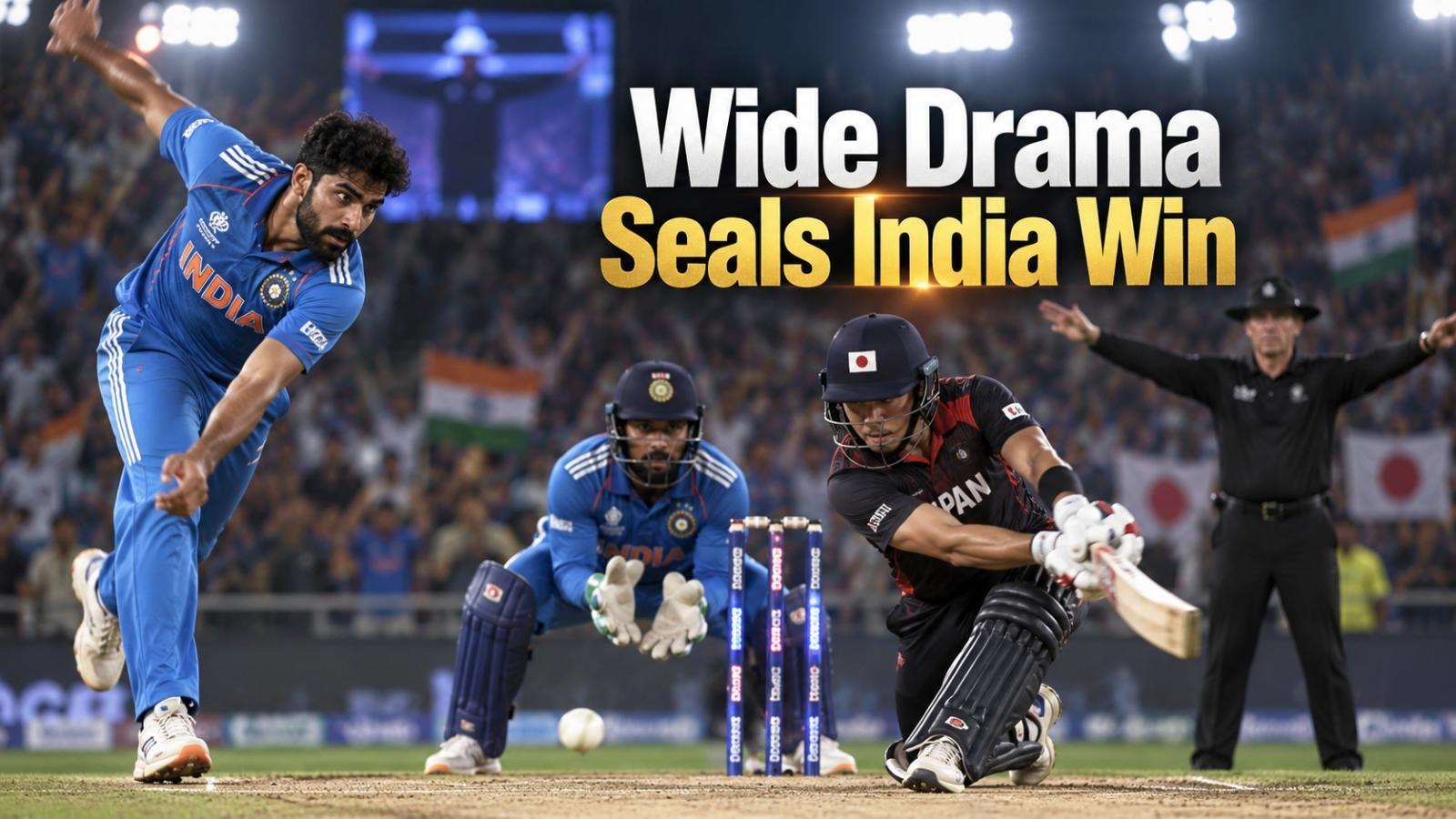 India-Japan T20I: Wide reversal seals dramatic Suzuki Cup win