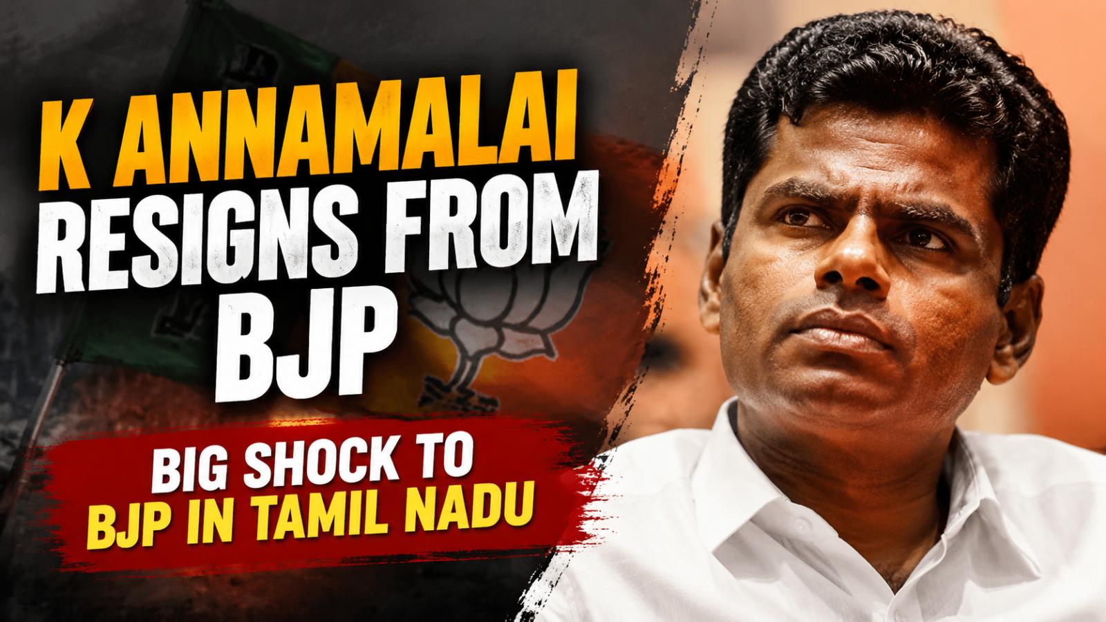 K Annamalai Quits BJP Amid Speculation of New Tamil Nadu Political Move