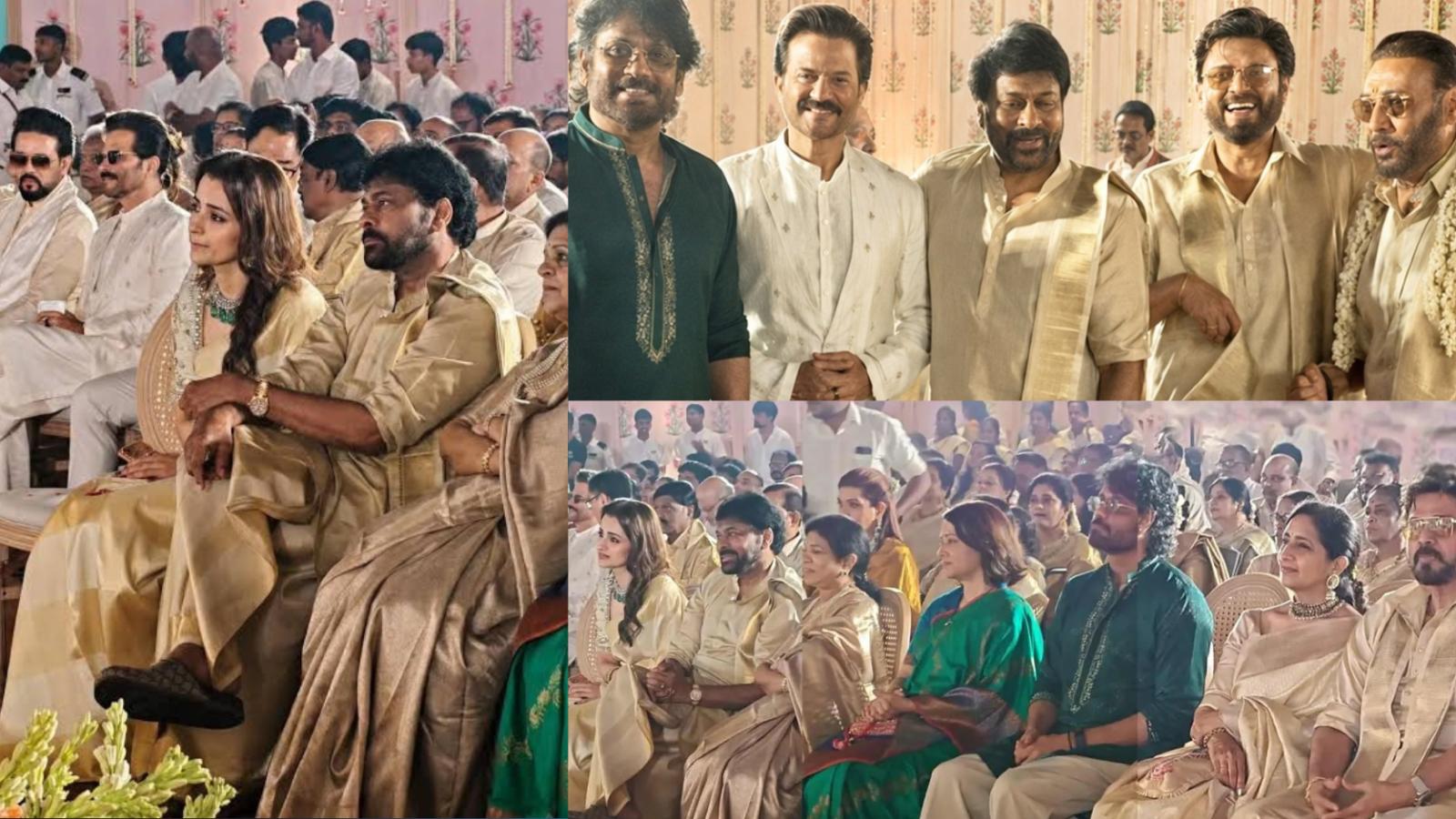 Chiranjeevi, Nagarjuna, Venkatesh attend Khushbu Sundar wedding event