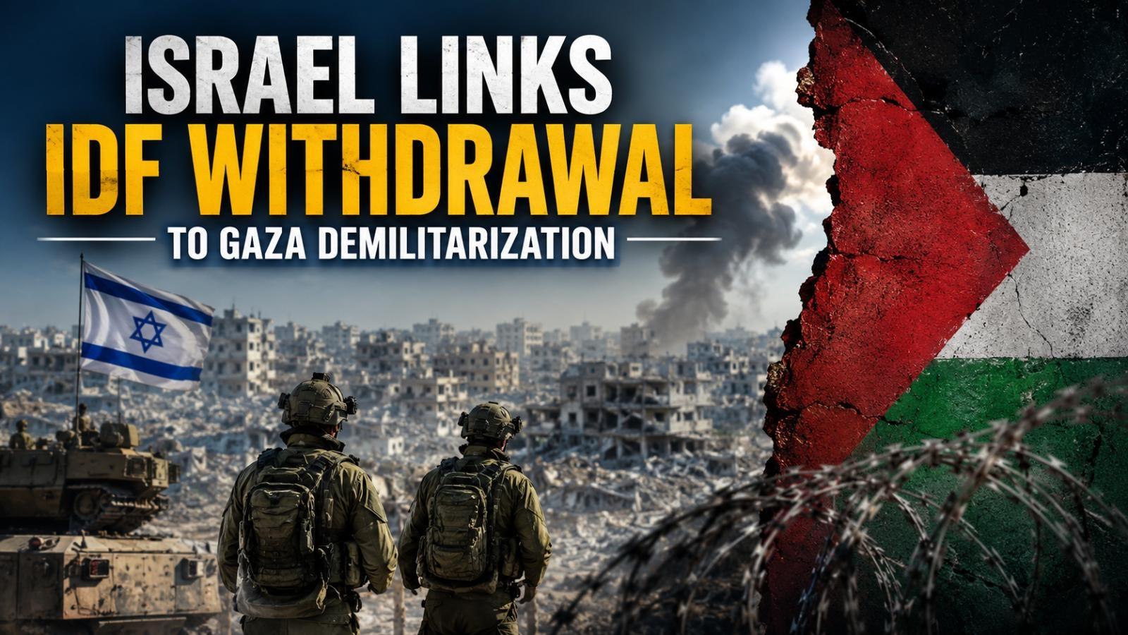 Gaza Demilitarization Remains Key to Israeli Withdrawal