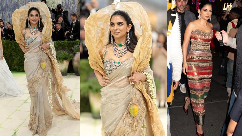 Isha Ambani Shines in Gold Saree at Met Gala 2026, Showcasing Indian Fashion and Art