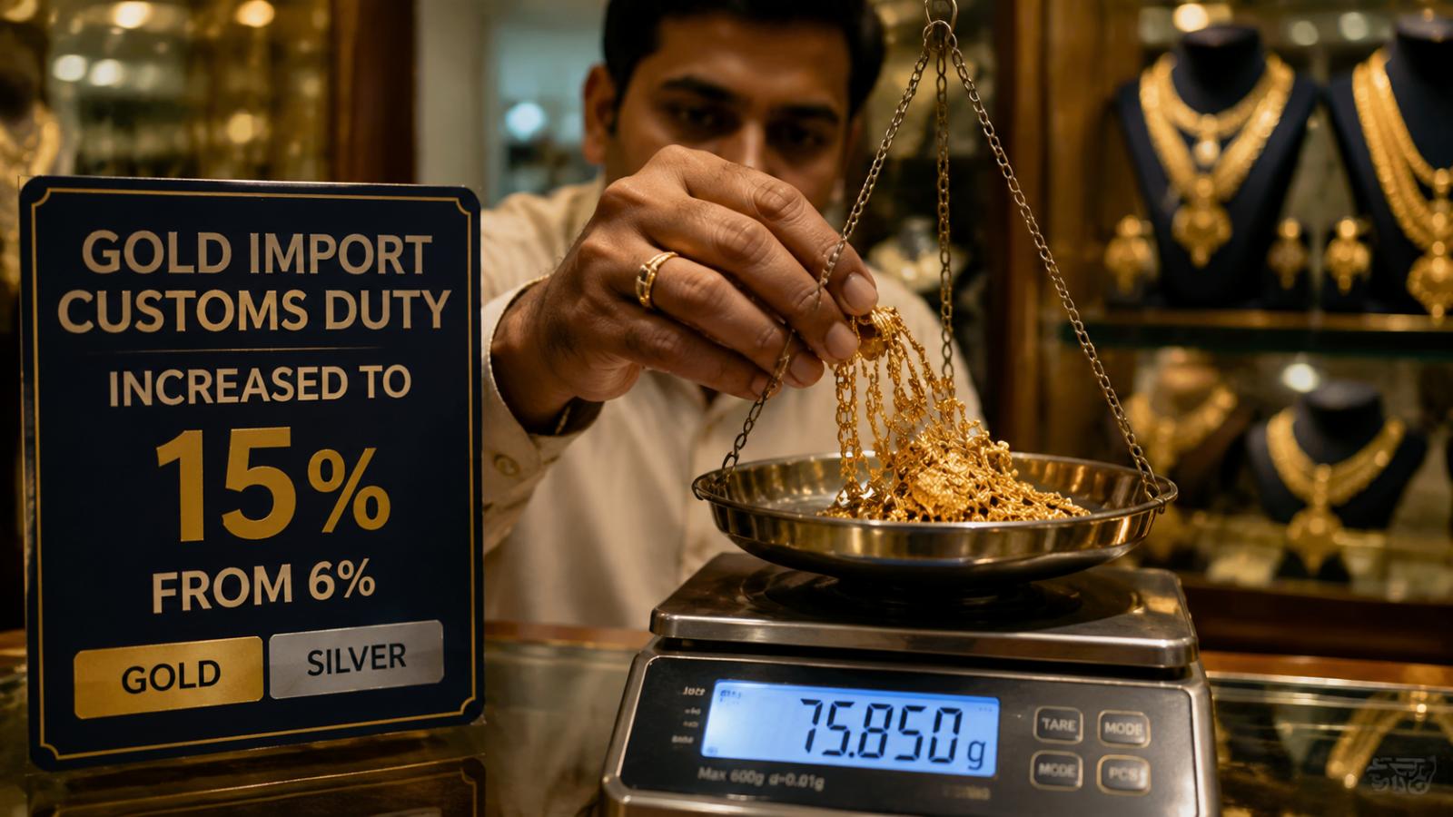 Gold, Silver Imports to Cost More After Government Hikes Customs Duty to 15%