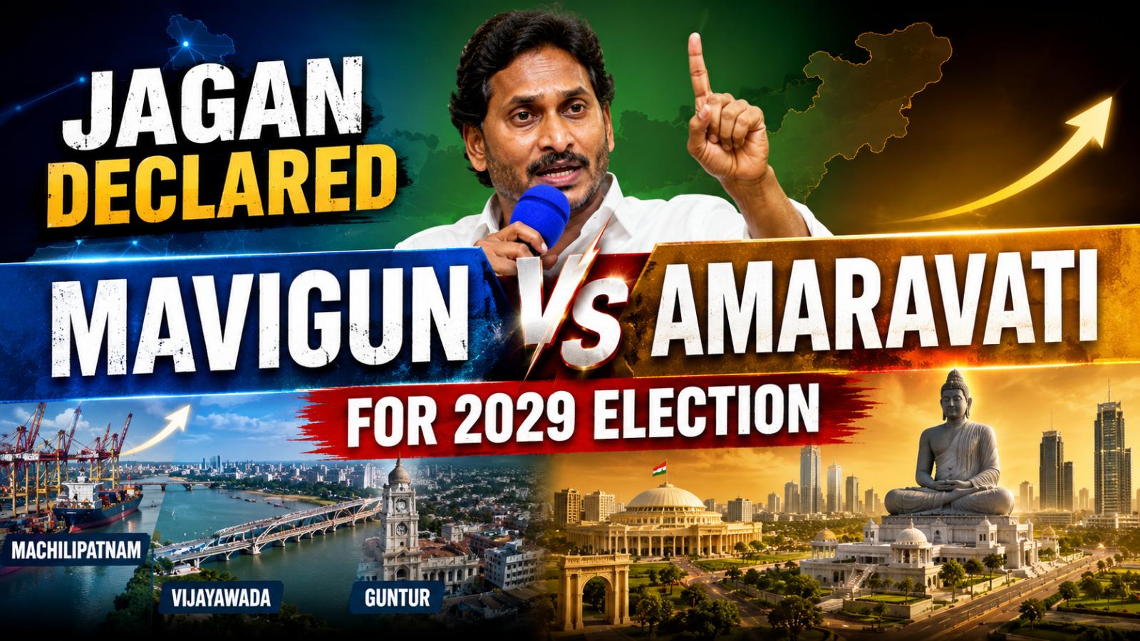 Jagan Turns MAVIGUN Vs Amaravati Into 2029 Poll Agenda
