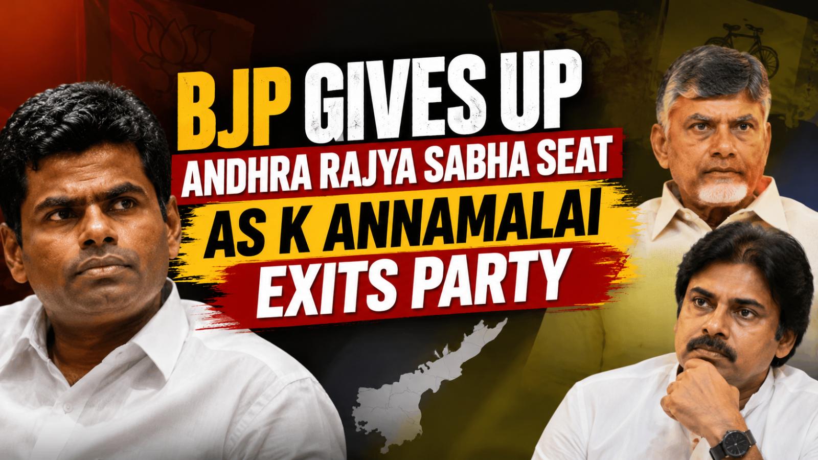 BJP Steps Back from Andhra Rajya Sabha Seat Amid Annamalai Exit