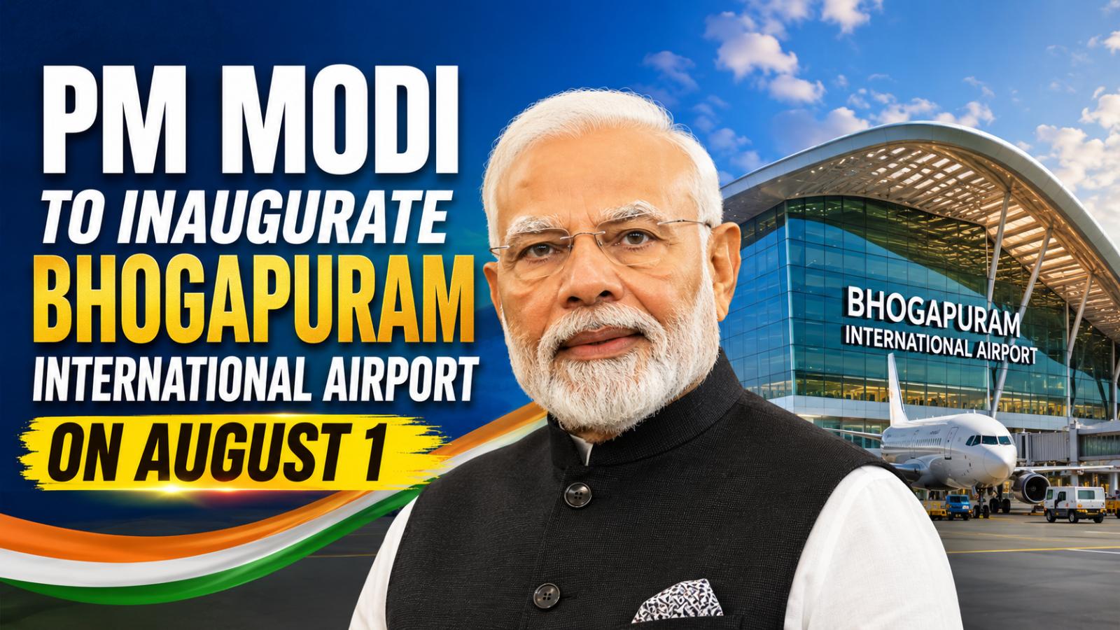 PM Modi to Inaugurate Bhogapuram Airport on August 1