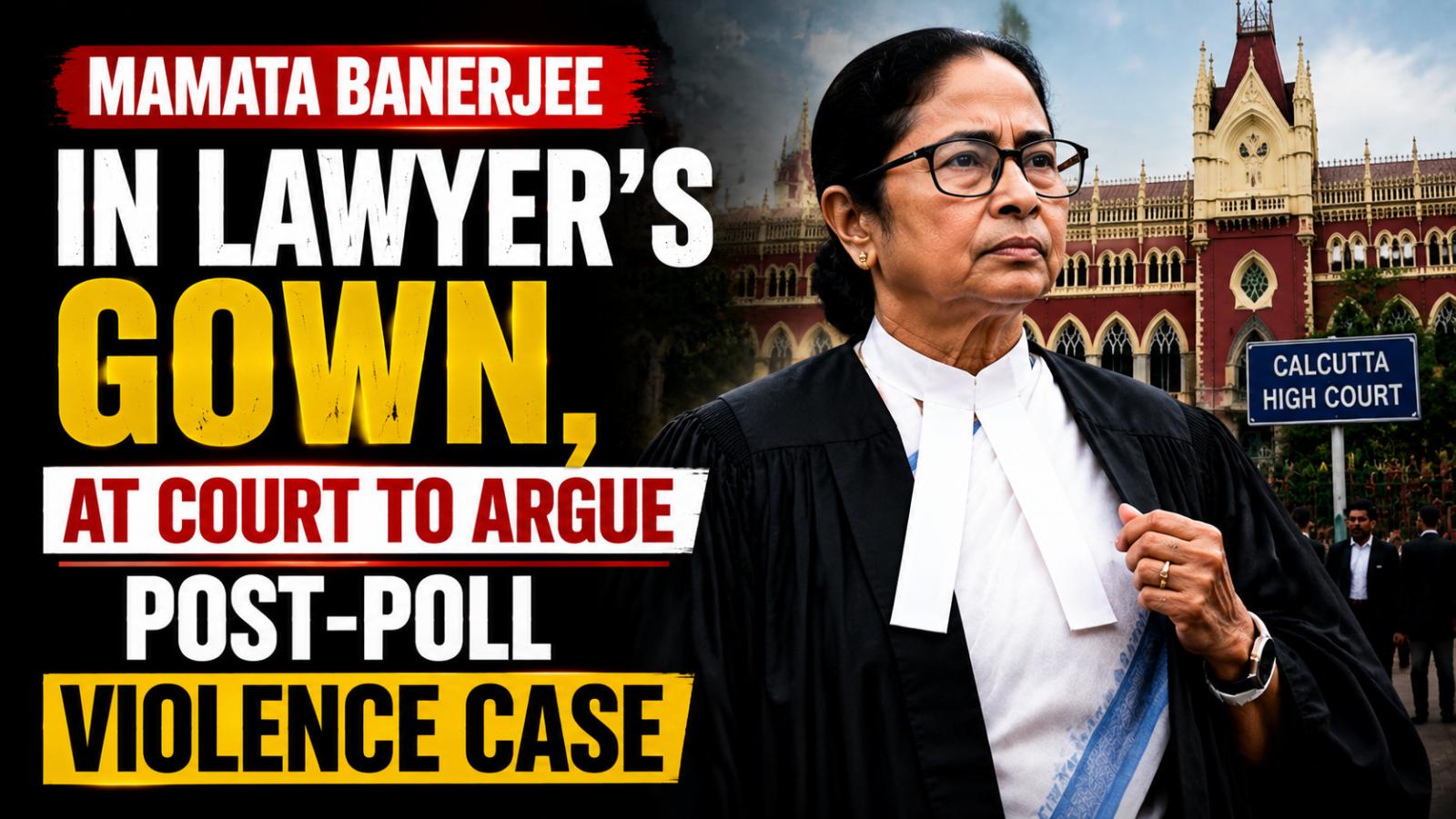 Mamata Banerjee Appears in Court in Lawyer's Gown to Argue Post-Poll Violence Case