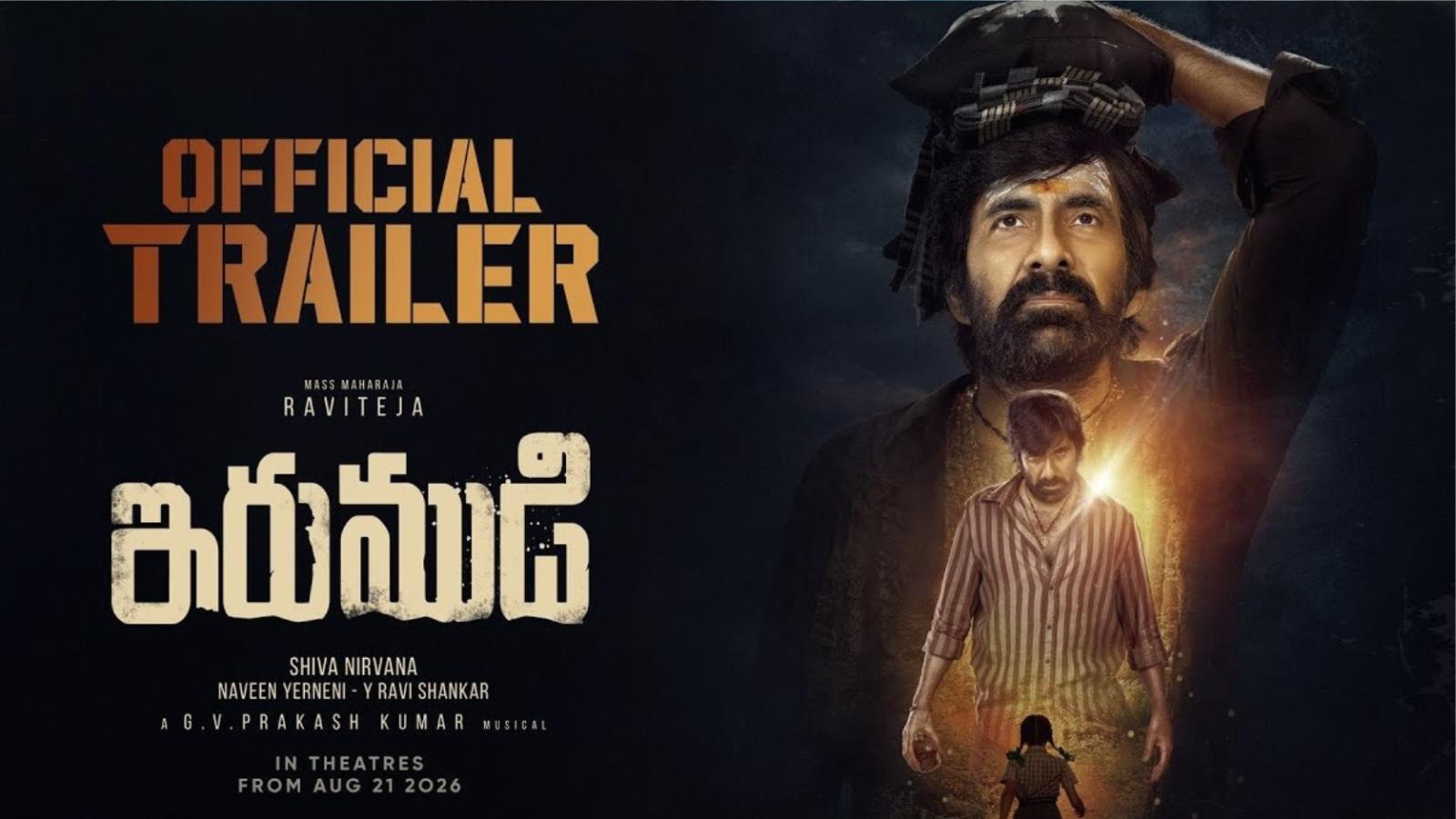 Irumudi Trailer: Ravi Teja Powers an Intense Family Thriller