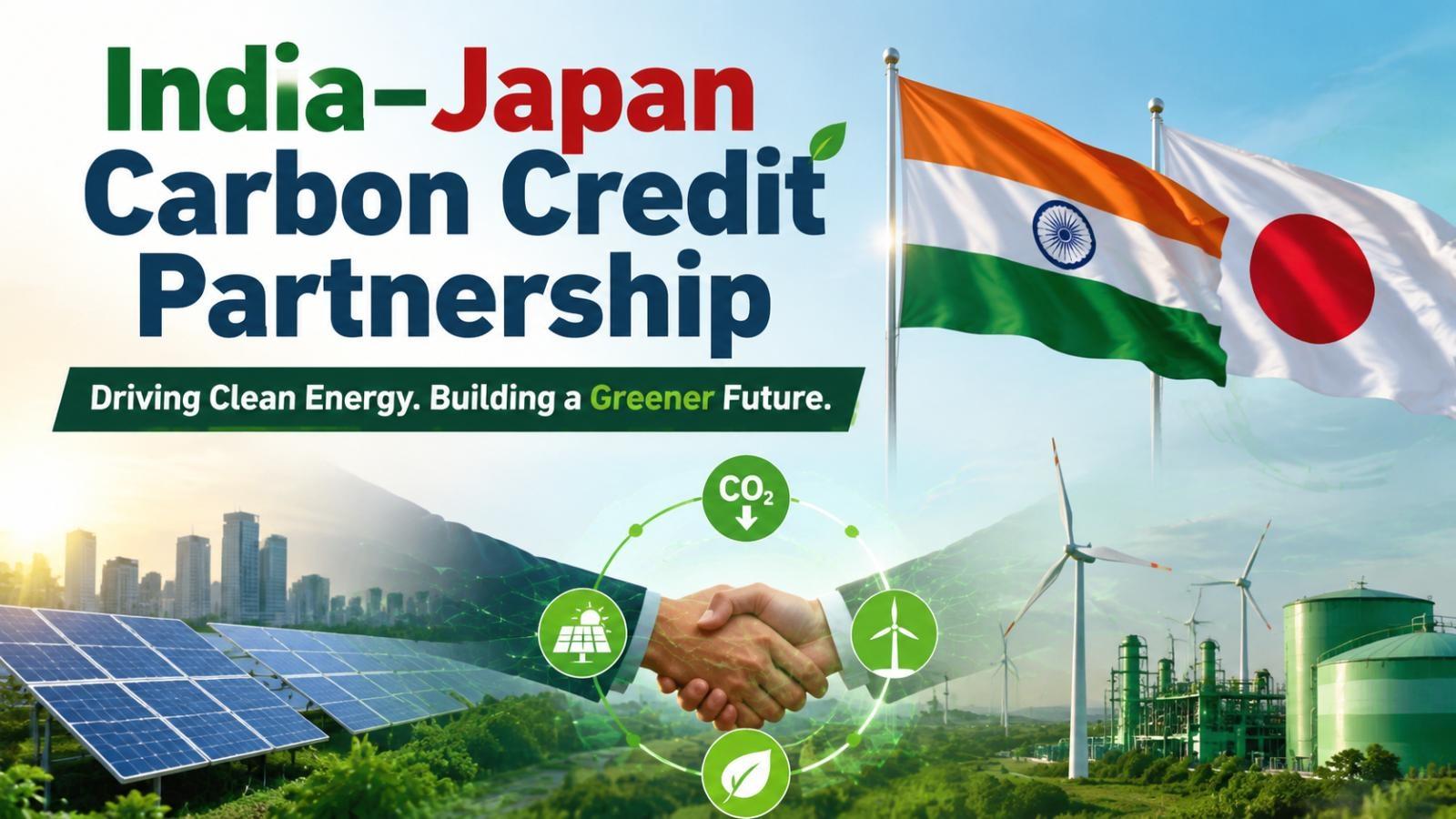 India Japan carbon credit deal boosts clean energy projects