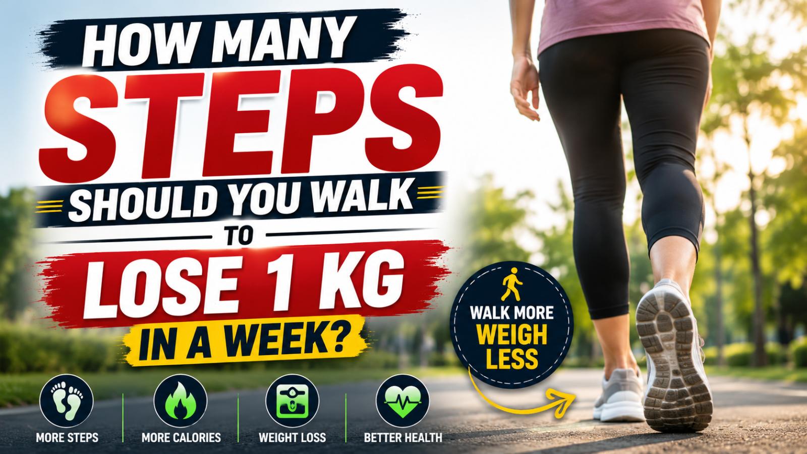 How Many Steps To Lose 1 Kg In A Week? Safe Walking Guide