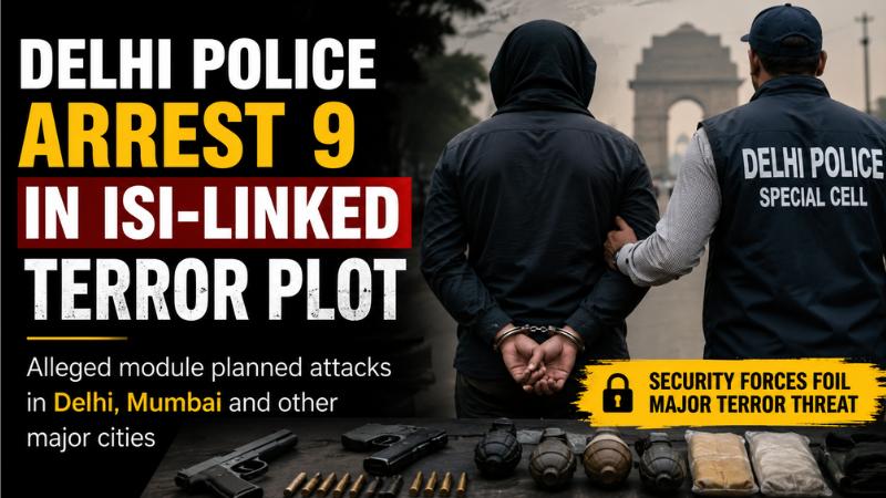 Delhi Special Cell Terror Case: 9 Arrested In Alleged ISI-Linked Plot
