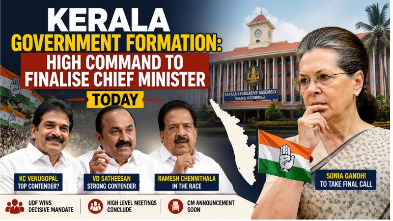 Kerala Government Formation: High Command to Finalise Chief Minister Today