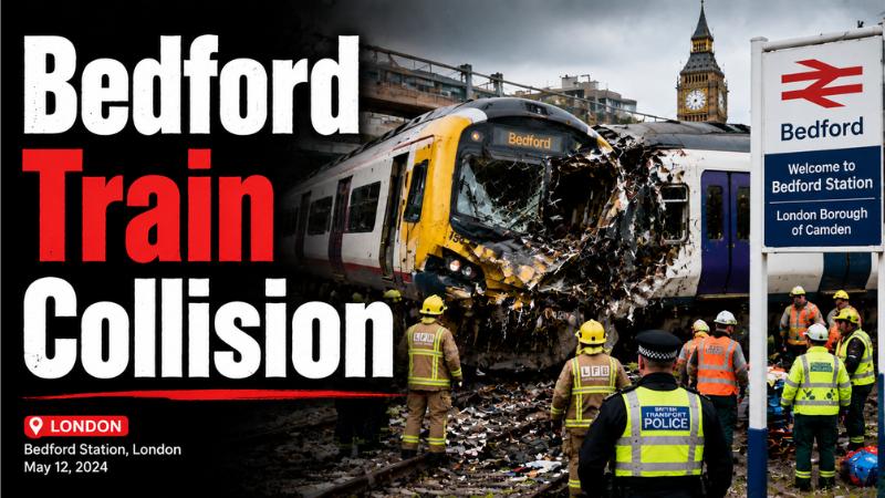 Bedford Train Collision  Driver Killed, 89 Injured Near London