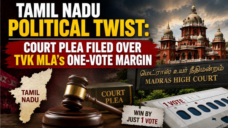 Tamil Nadu Political Twist  Court Plea Filed Over TVK MLA’s One-Vote Margin
