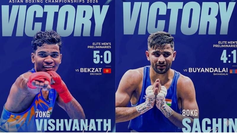 Asian Boxing Championships 2026 Suresh, Siwach Advance to Quarterfinals