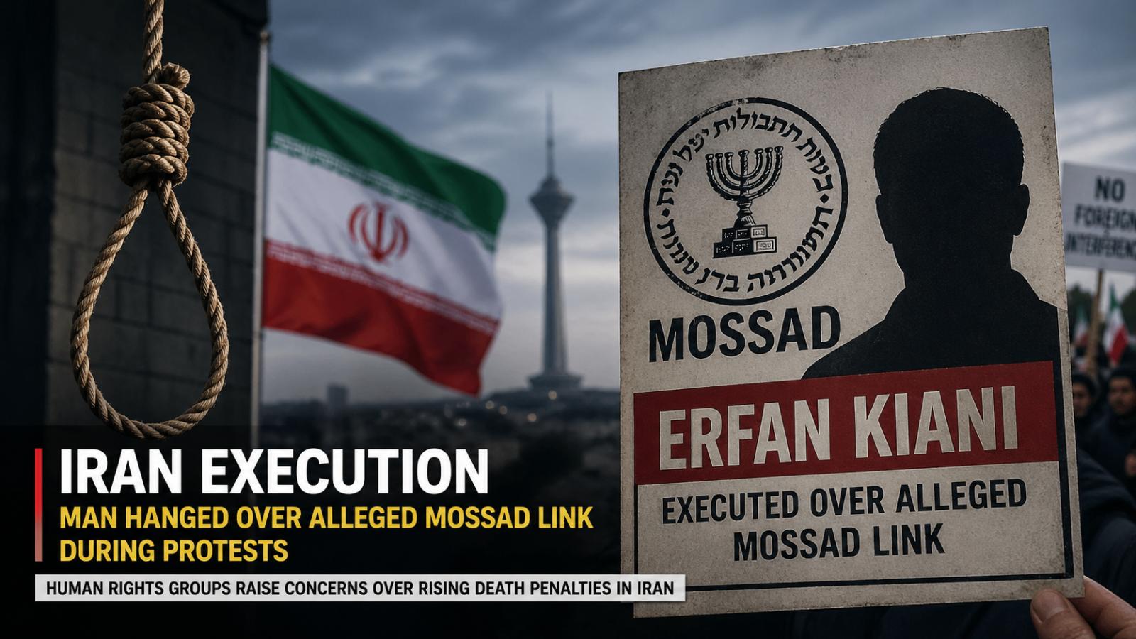 Iran executes man over alleged Mossad link during protests
