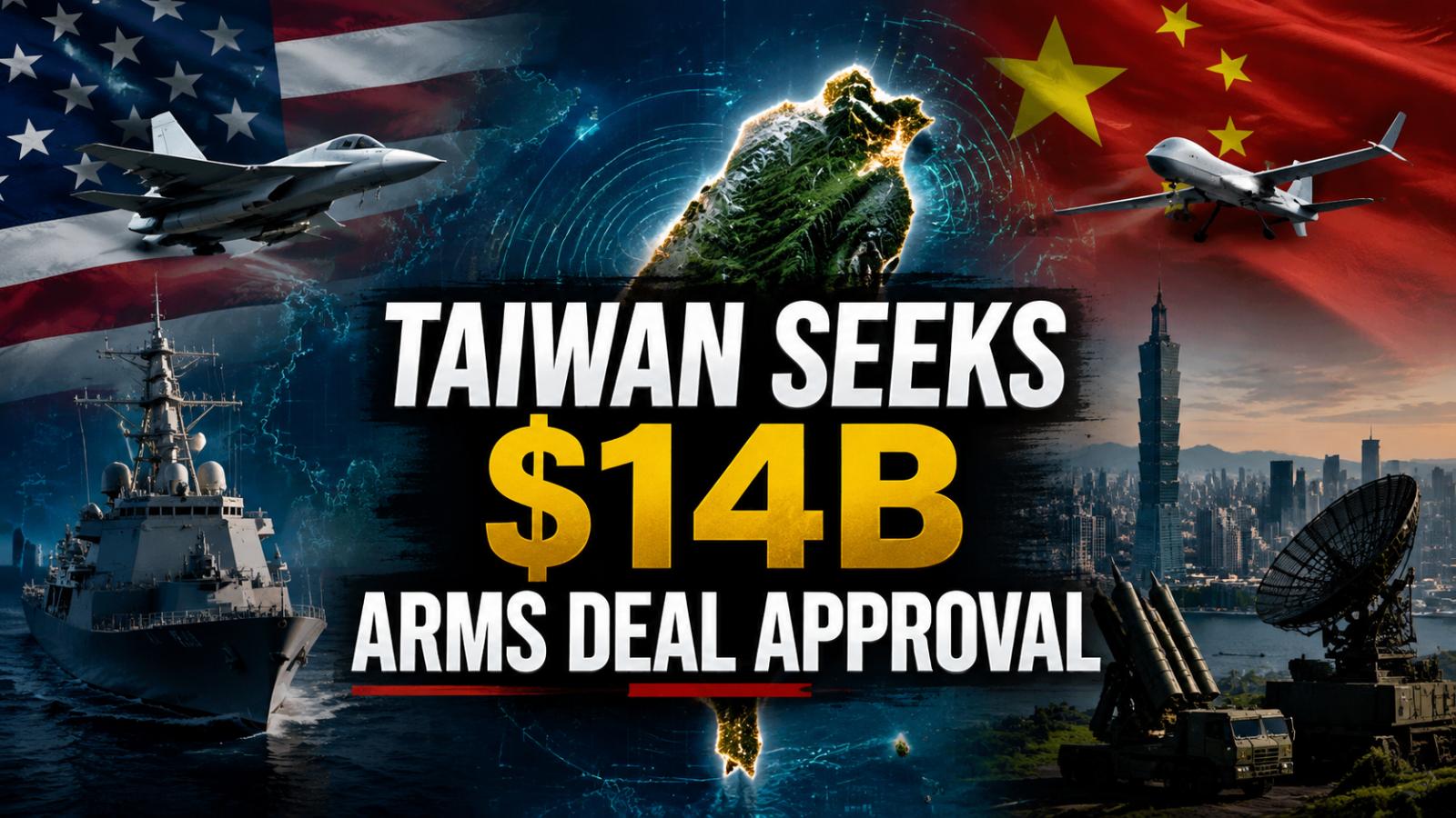 Taiwan presses US for $14bn arms approval amid China tensions