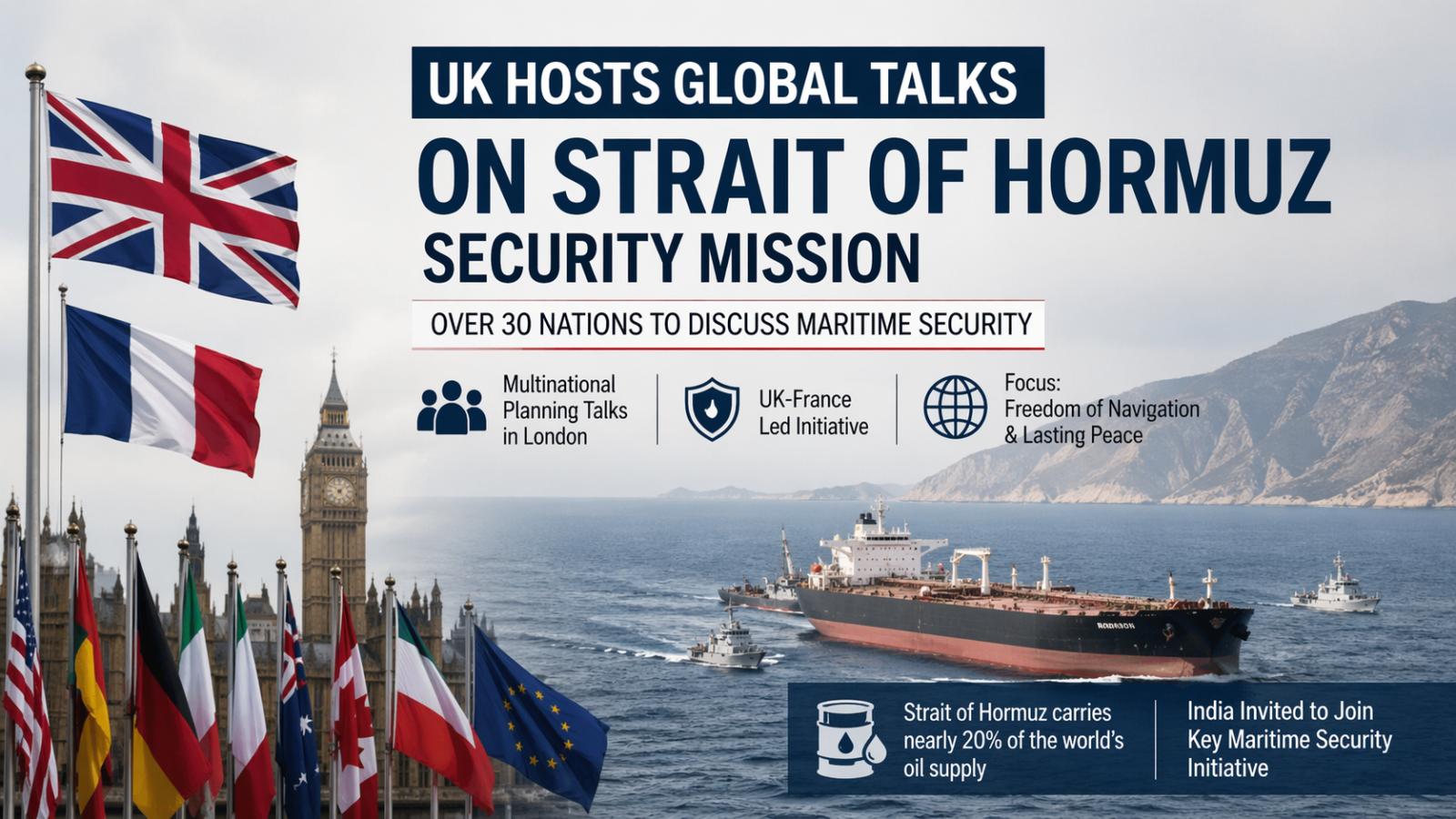 UK hosts global talks on Hormuz security amid Iran-US tensions
