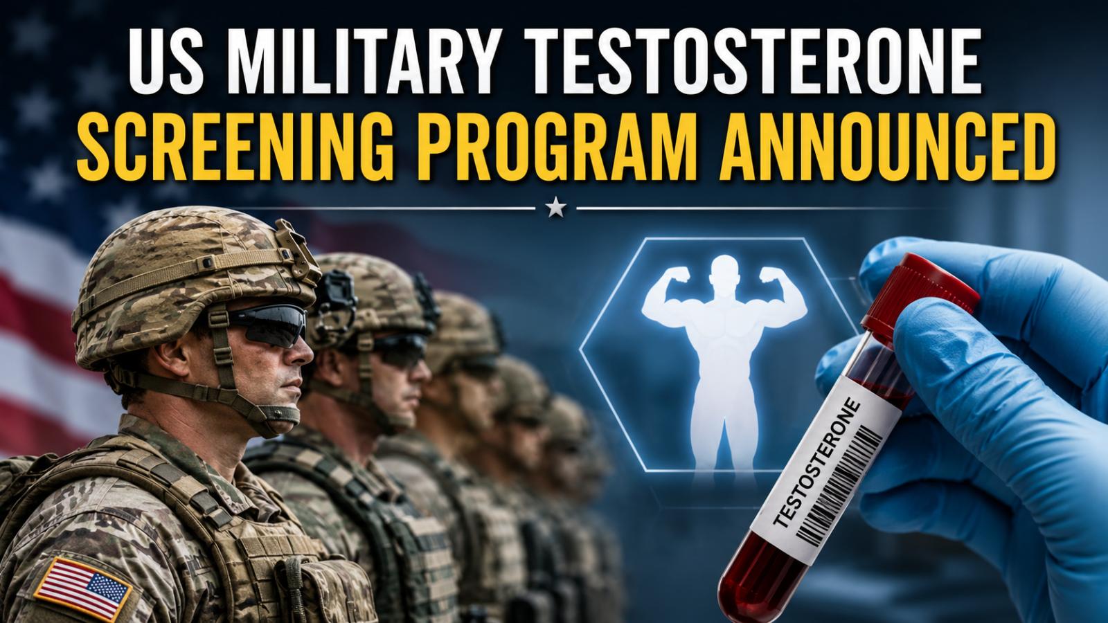 US Military Testosterone Screening Program Announced for Troops