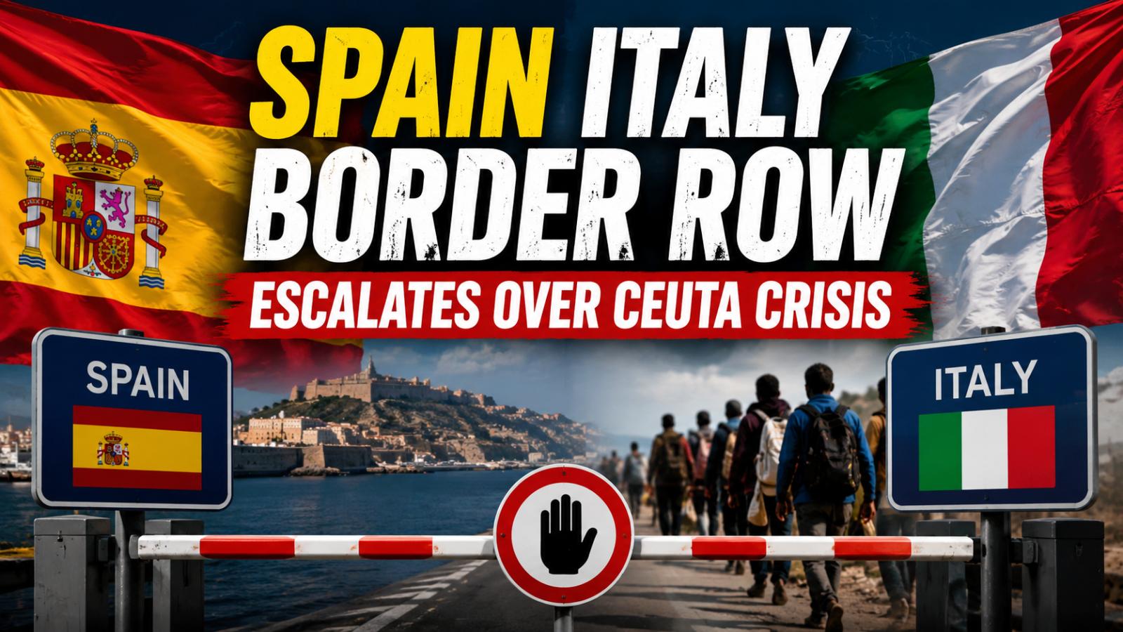 Spain Italy Border Row Deepens Over Ceuta Migration Crisis