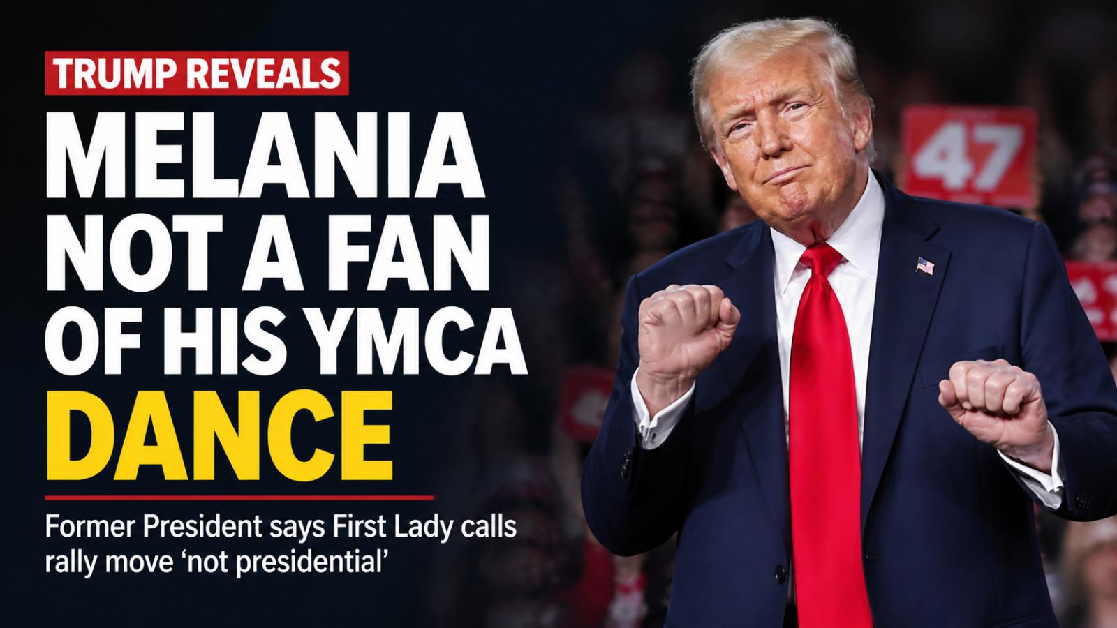 Donald Trump jokes about his YMCA dance routine at Florida rally