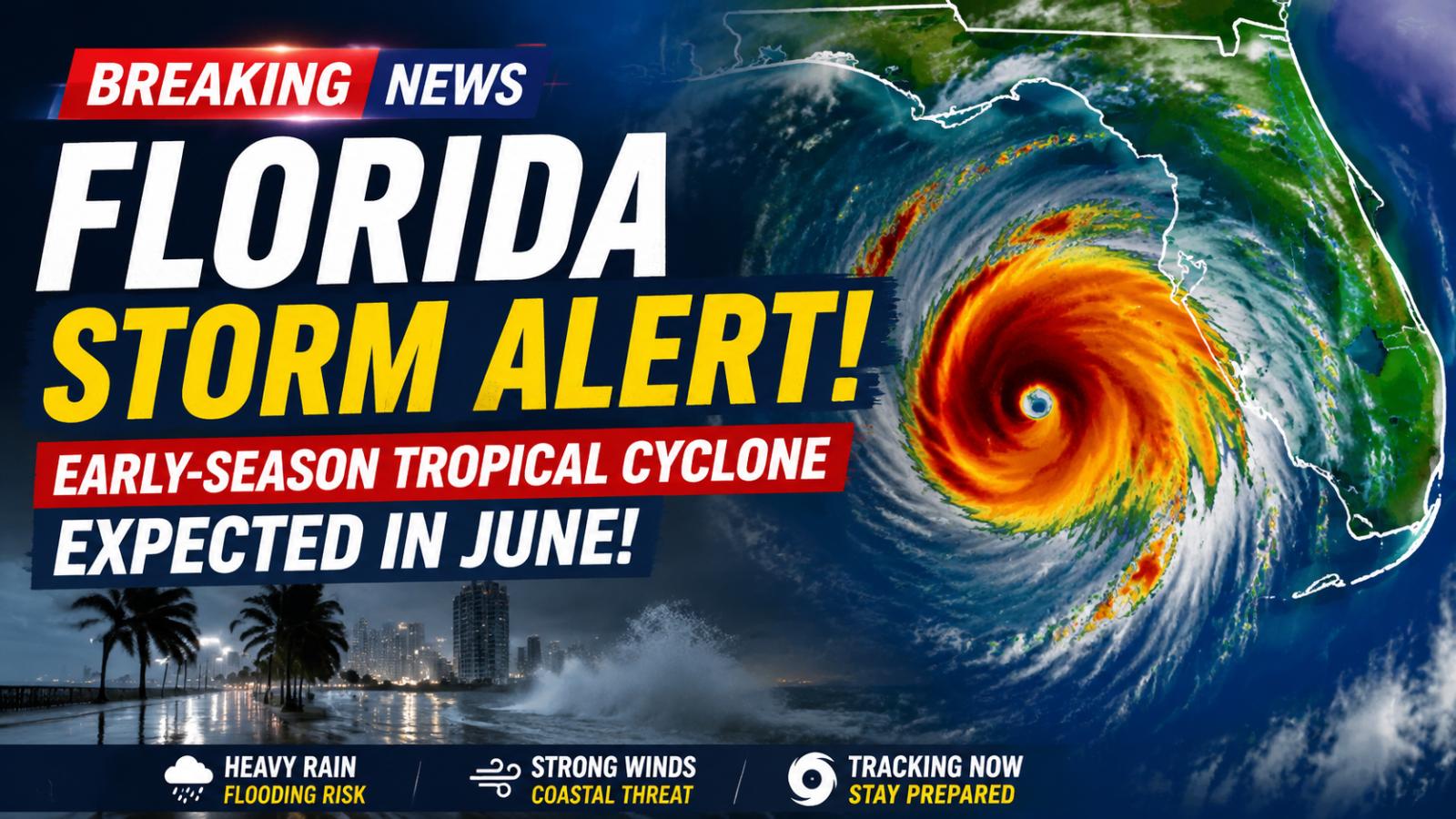 Florida braces for early-season tropical storm in june