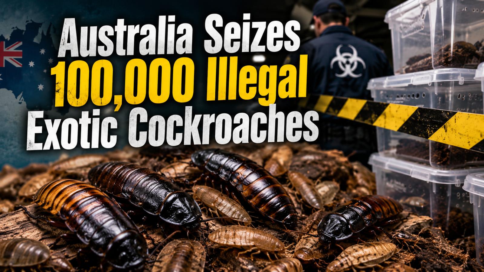 Australia Seizes 100,000 Illegal Exotic Cockroaches in Bathurst Biosecurity Raid