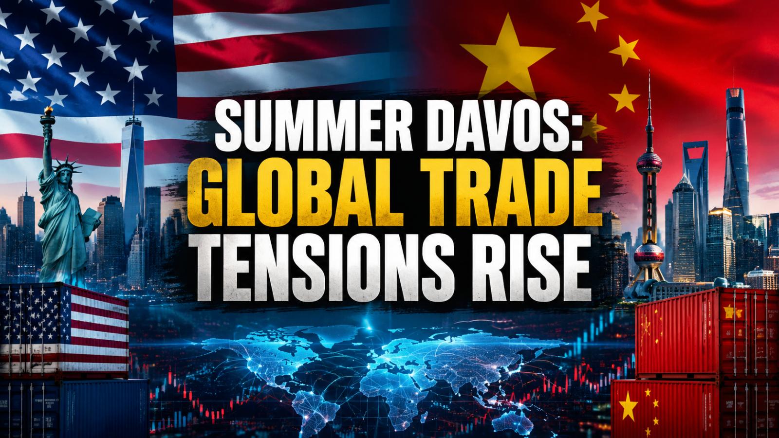Summer Davos spotlights US China economic friction