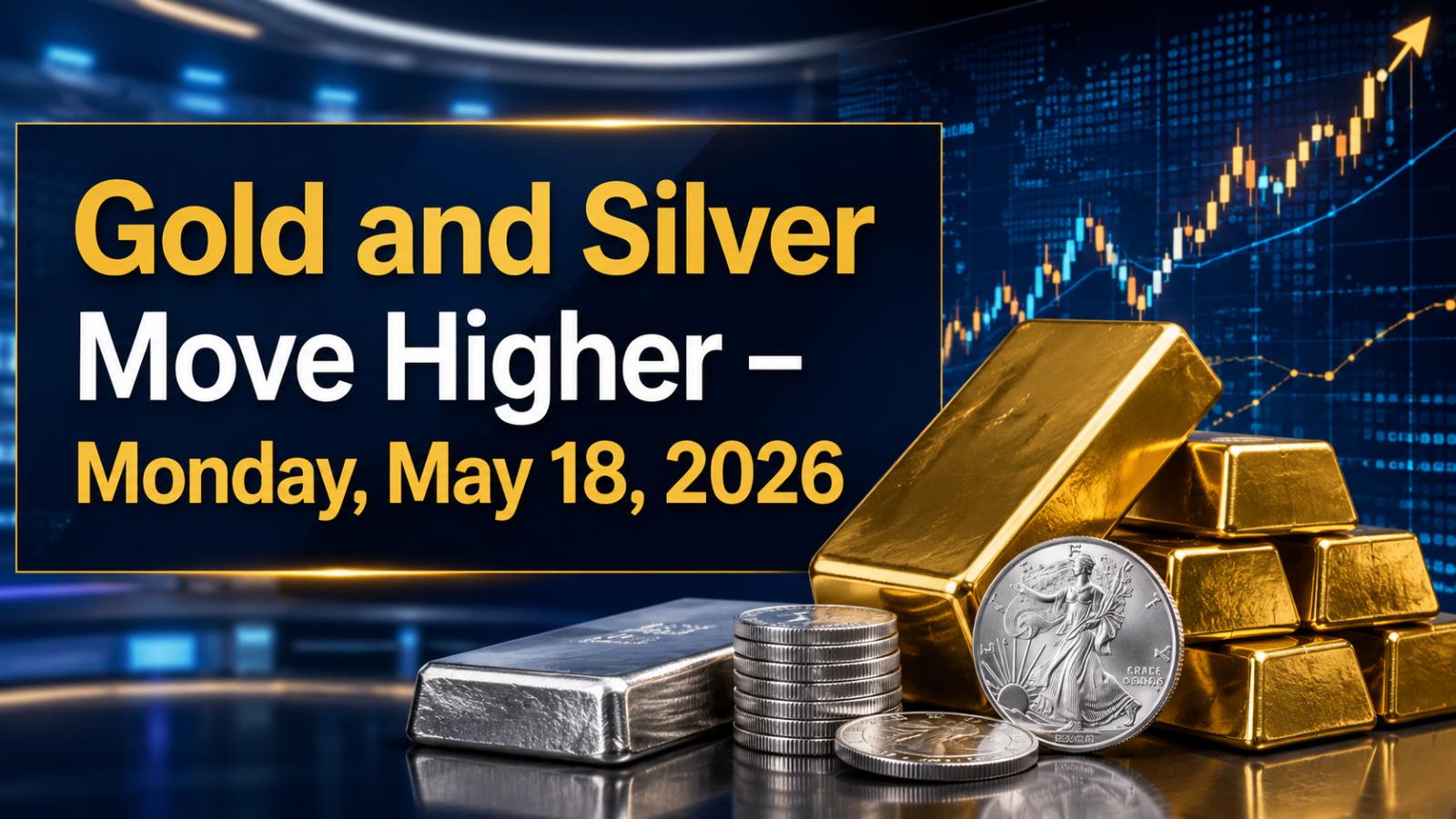 Gold and Silver Move Higher – Monday, May 18, 2026