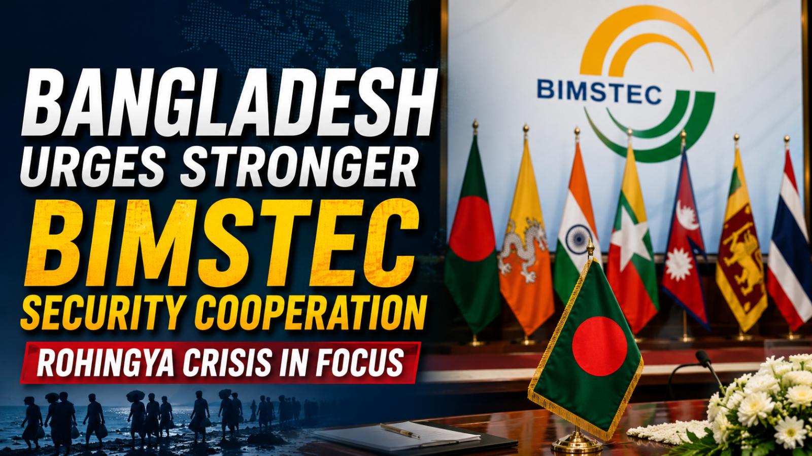 Bangladesh BIMSTEC Security Meeting Focuses on Rohingya Crisis