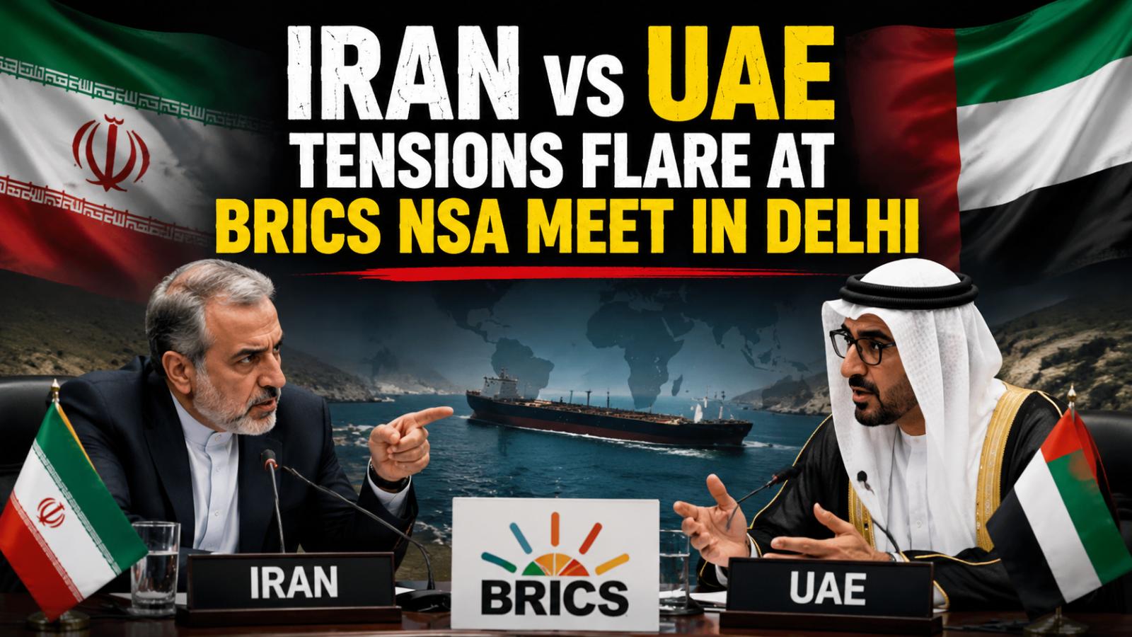 Iran UAE row escalates at BRICS NSA meeting in New Delhi