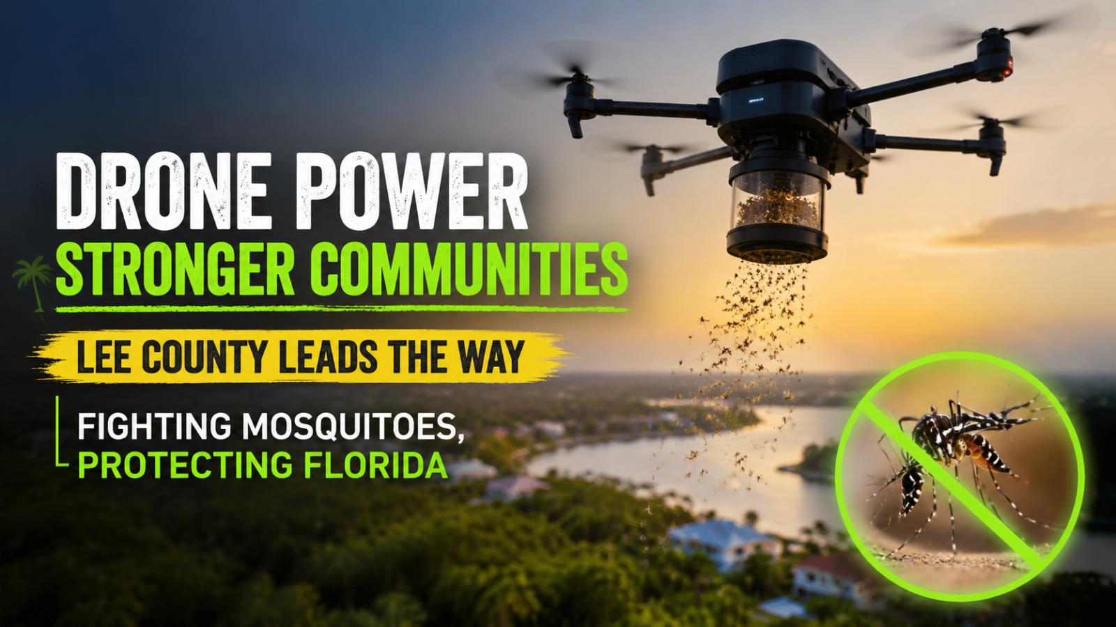 Lee County Florida Deploys Drones to Release Sterile Mosquitoes and Control Aedes aegypti