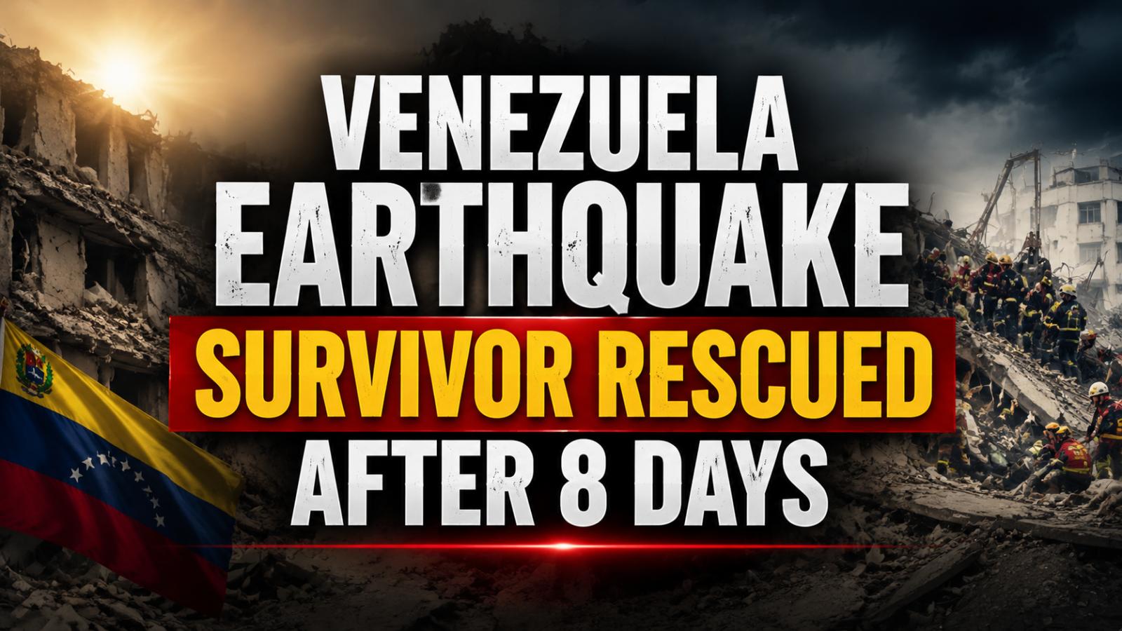 Venezuela earthquake survivor rescued after eight days trapped