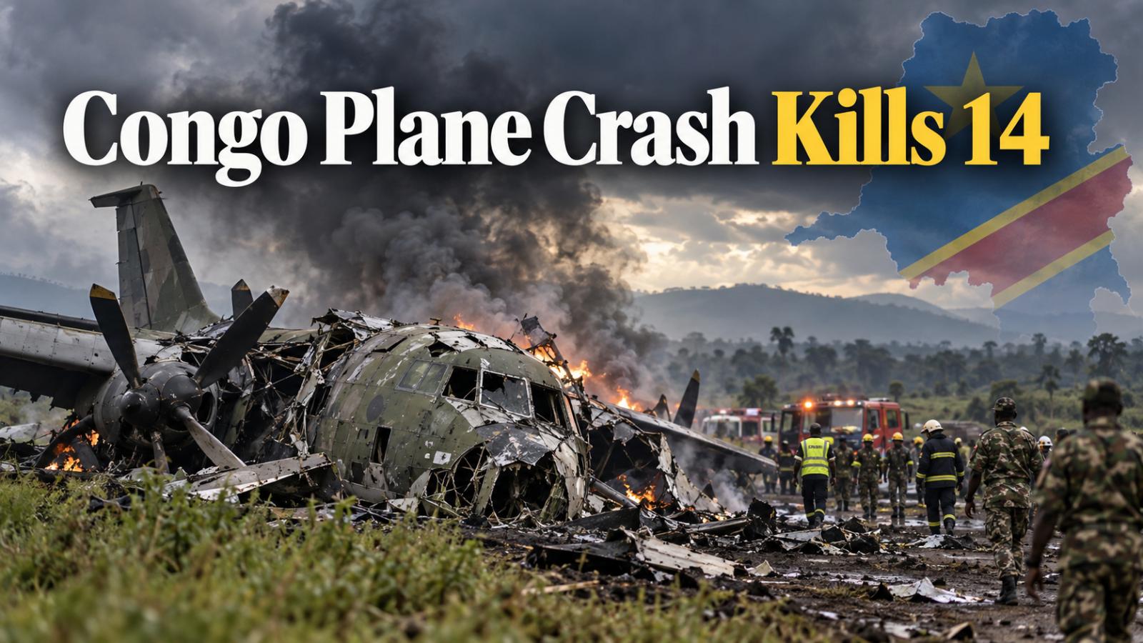 Congo Crash 14 Dead as Senior Military Officials Killed in Kenge