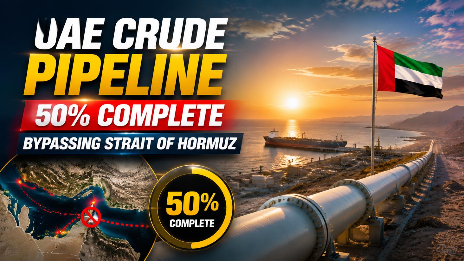 UAE West-East Pipeline Hits 50% Completion, Secures Oil Flow