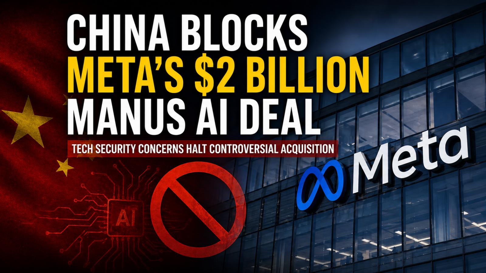 Meta faces setback as China cancels $2B Manus AI startup acquisition