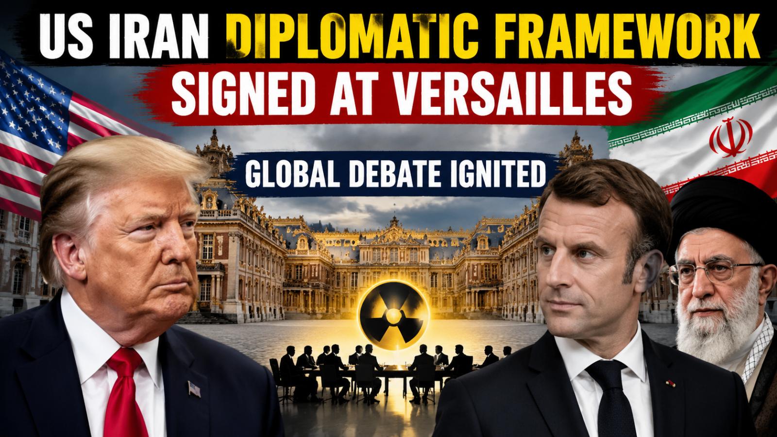 Us Iran diplomatic framework signed at Versailles sparks debate