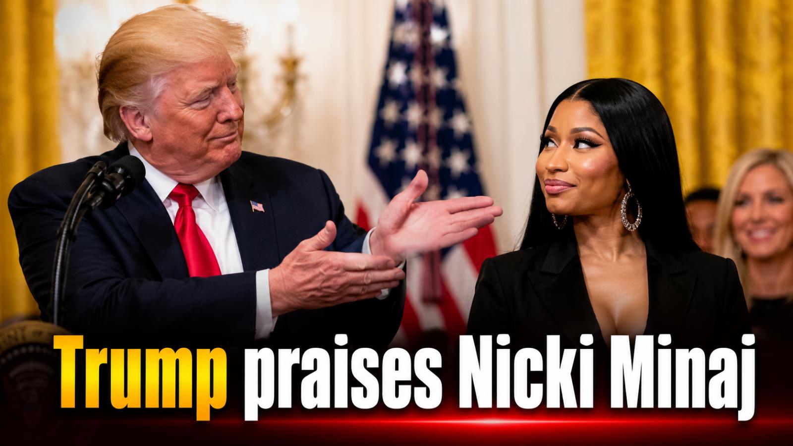 Trump praises Nicki Minaj at White House event