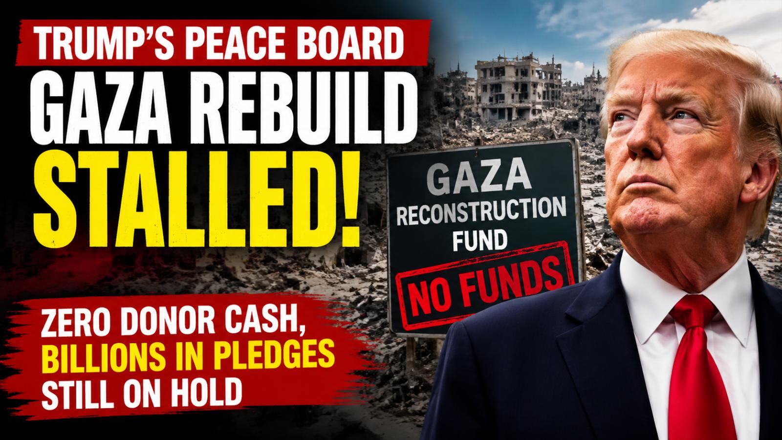 Trump peace board Gaza reconstruction hits zero funding hurdle