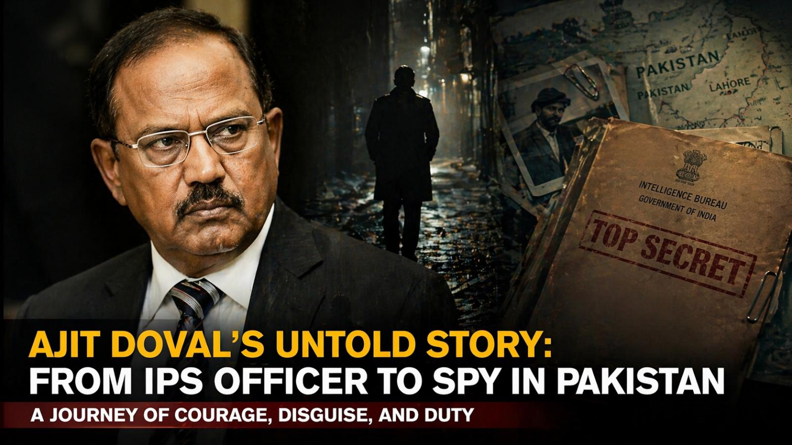Ajit Doval’s journey from IPS officer to covert intelligence operative