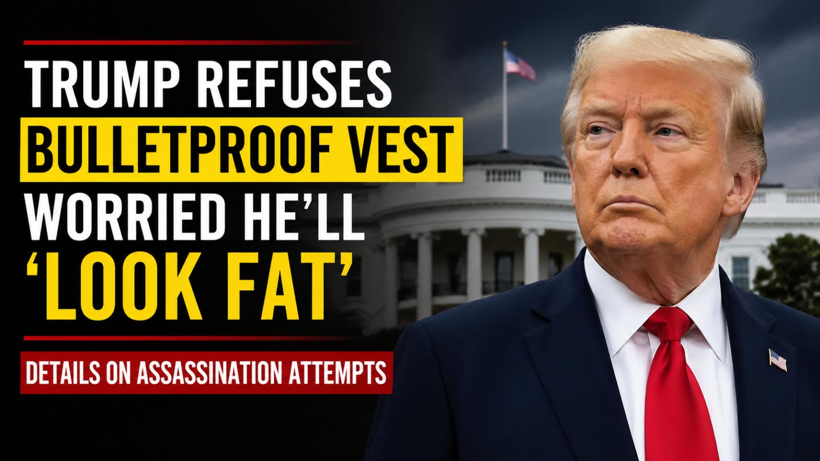 Trump avoids bulletproof vest citing appearance concerns after shooting at WHCA dinner