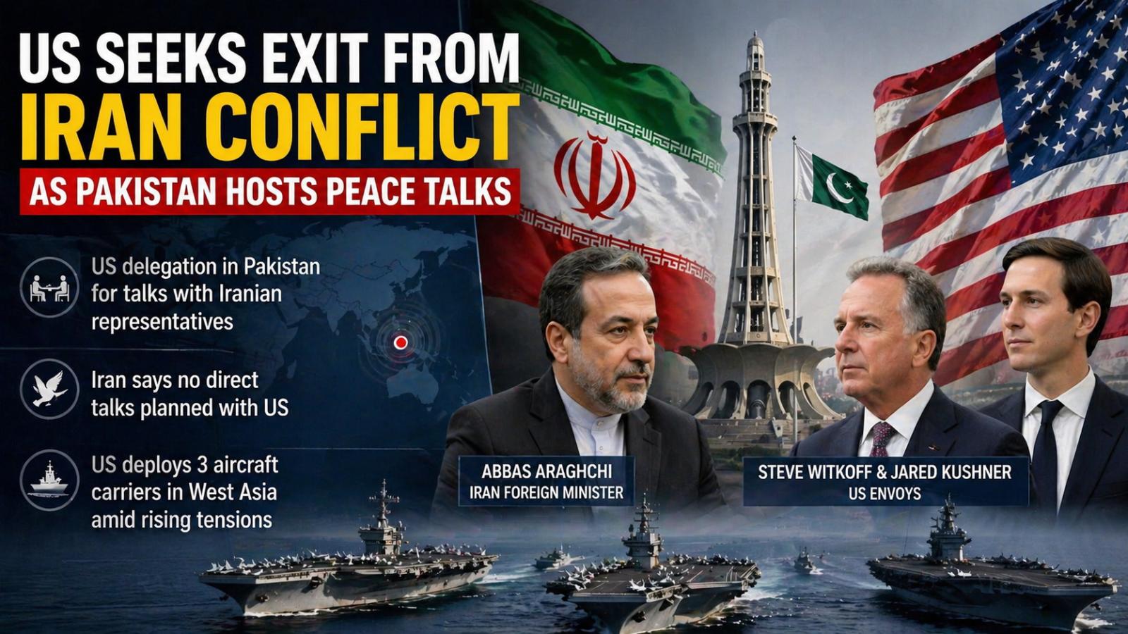 West Asia tensions rise as US envoys head to Pakistan for Iran talks